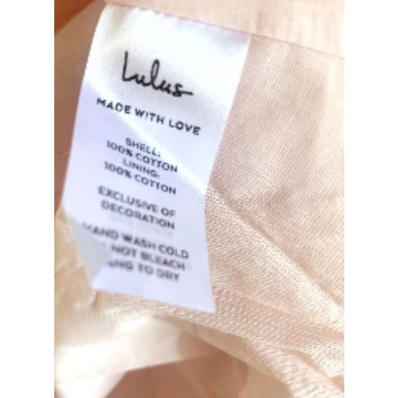 Lulu's Light Pink Boho Babydoll Dress Size S * Perfect for Summer DaysWD23 - Picture 7 of 11